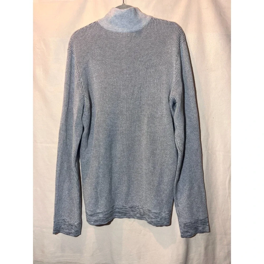 NEW Calvin Klein Mens SZ XL 1/4 Zip Sweater Gray Pullover B14